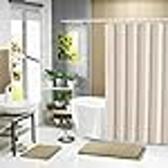 Yimobra Memory Foam Bath Mat Set of 2 44x24 and 24x17 Machine Washable Camel - Picture 1 of 10